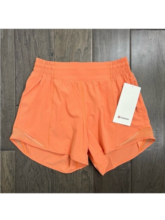 lululemon athletica Pants - Lululemon NWT Hotty Hot High-Rise Lined Short 4" Coral Kiss